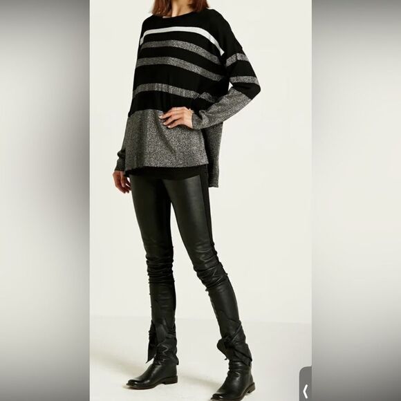 Planet By LaurenG Sweater Pima Cotton Glitter Girl Crewneck One size - Picture 3 of 15